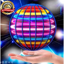 Flying Ball Hand-Controlled LED Hover Toy 360° Rotating Indoor Outdoor Globe