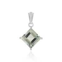 Cavill GrüNer Amethyst AnhäNger 4,31Ct Sterlingsilber Platin Damen