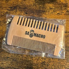 SA Macho Peine Madera Doble Cara para Barba y Bigote