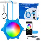 Underwater Swimming Pool Lights LED Submersible Magnetic Pond Fountain  RGB App