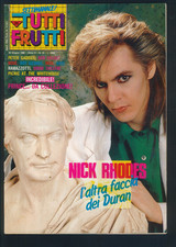 Tutti Frutti n.25 del 1986 Nick Rhodes Duran Duran Prince Peter Grabriel ▓