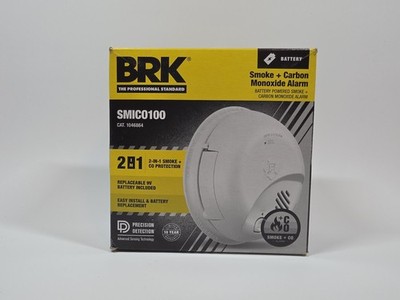 BRK Battery-Powered Ionization Smoke and Carbon Monoxide Detector New