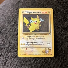 Pokémon TCG 1st Edition Lt. Surge's Pikachu Gym Heroes 81/132 50 HP English  on eBay