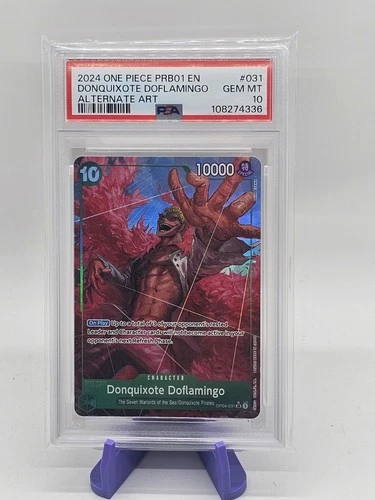 2024 One Piece Donquixote Doflamingo PSA 10 Alternate Art Rare OP04-031 PRB01