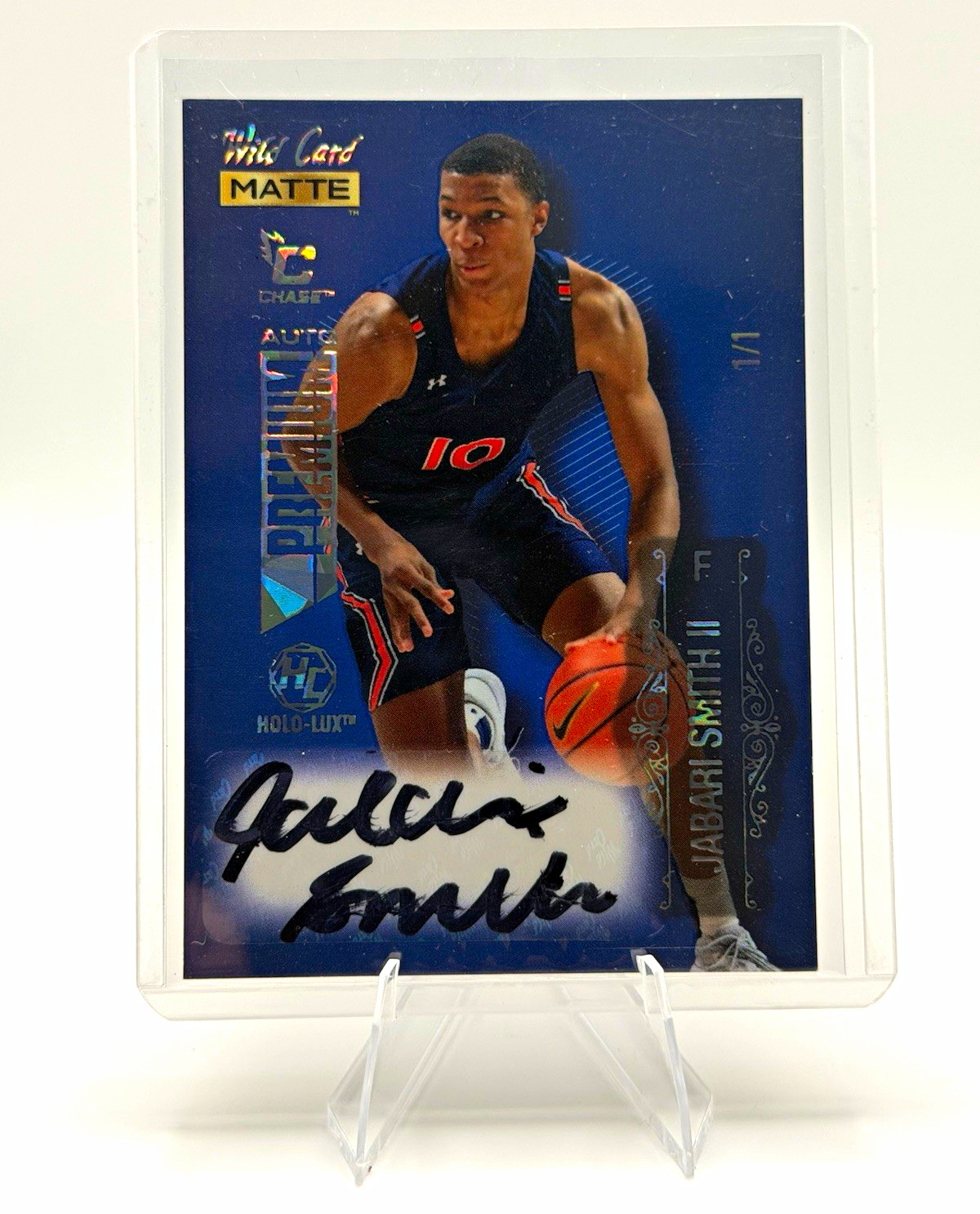 Wild Card 2022-23 Matte Draft Premium Autographs Jabari Smith II RC Auto 1/1