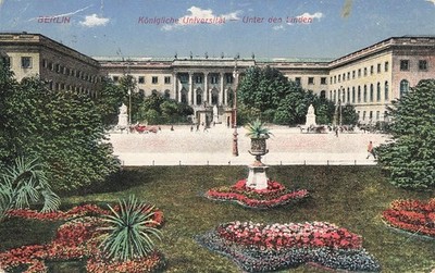 733658) AK kgl. Universität Unter den Linden Berlin gelaufen um 1930