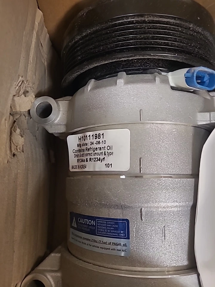 Compresor de aire acondicionado GPD 6511339 para camioneta Chevy Olds Suburban S10 con embrague Foto 3 de 4