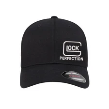 Glock Perfection Embroidered Flexfit Hat Flat and Curved