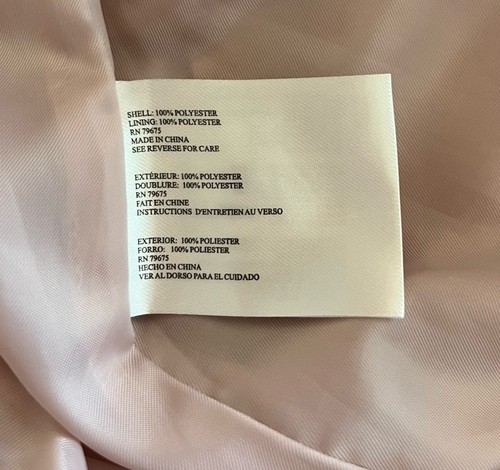 Autentica giacca Anorak Michael Kors da donna con cappuccio taglia L rosa prezzo al pubblico consigliato: $180 - Foto 7 di 8