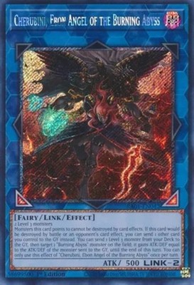 Yugioh! LP Cherubini, Ebon Angel of the Burning Abyss - RA01-EN042 - Platinum Se