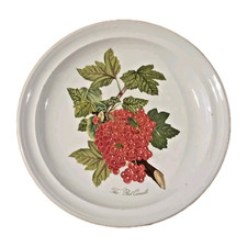 Vintage Portmerion Pomona Plate 'Redcurrants" Diameter 27 Cm 1982
