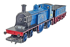 Tri-ang Hornby R553 Caledonian Single 123 Blue OO Gauge Engine Tested Runner Box