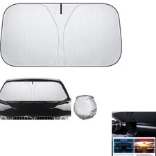 Sonnenschutz Auto Frontscheibe, UV-blockierend, faltbar, 140x70cm, Sonnenblende