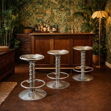 Sgabelli Driade Screw Design Ron Arad Vintage Alluminio Anni 2000 Originali