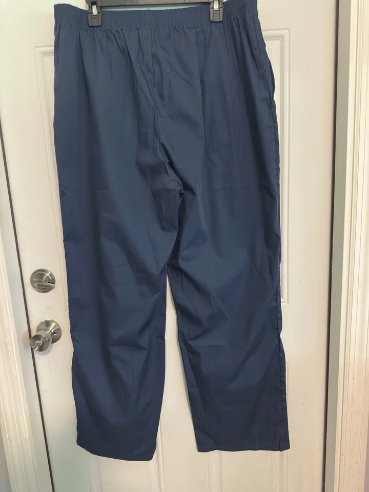 Fashion печати здравоохранения унисекс синий эластичный без застежек скрабы брюки размер XL новый без ЯРЛЫКОВ - Изображение 2 из 4