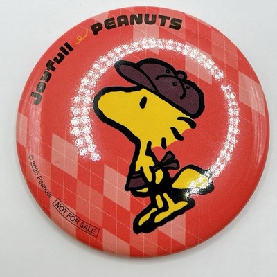Universal Studios Japan Peanuts Snoopy Can Badge Joyfull 2025 Not For Sale Bil