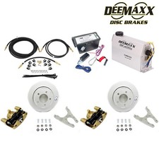 Trailer Electric Over Hydraulic 3,500 lbs. Slip Over Disc Brake Kit 1 AXLE