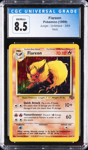 Flareon (Unlimited) graded CGC 8.5 for sale on eBay