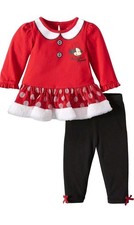 DISNEY Minnie Mouse 2 pc Infant Girl's Pant/Legging Set Size 0-3 months NEW