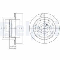 2X Delphi Bremsscheibe BG4021C FüR Land Rover