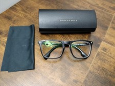 BURBERRY Black Square Rectangle Men's Eyeglasses - New - Ships Free