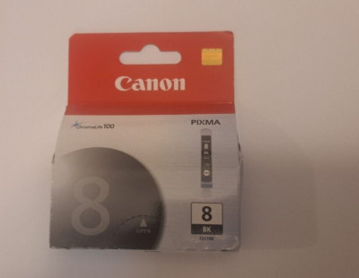Canon PIXMA ChromaLife 100 8 BK CLI-8 Photo Black Ink Cartridge - New