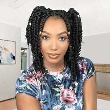 Passion Twist Hair 10 Inch 8 Packs Pre Twisted Passion Twist Crochet Hair For...