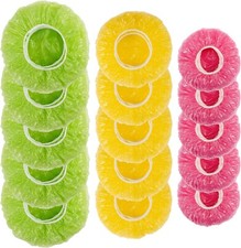 60 Pcs Elastic Food Bowl Covers Reusable Stretch Plastic Wrap Dish Plate Covers