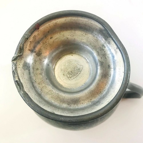 Vintage Primitive Paul Revere Genuine Pewter Creamer Tea Set Replacement - Picture 8 of 9