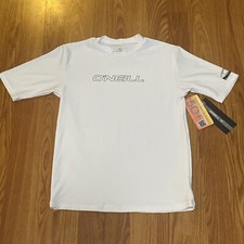 O'NEILL Youth Basic Rash Tee - White - Size 14 - NWT New With Tags