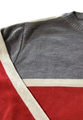 Vintage Rare Boy’s Red Gray Izod Lacoste Casual Sweater 18 XL X-Large - Picture 4 of 6