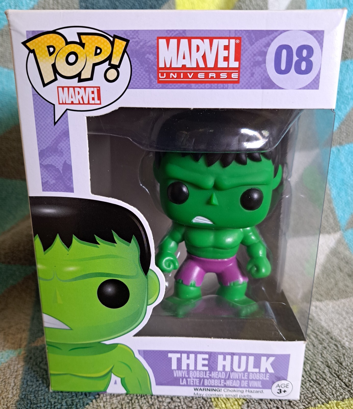 The Hulk Pop 08 - Marvel Funko Pop! 2014 - Vaulted + Protector