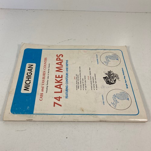Michigan Cass And Van Buren Counties 74 Lake Maps Bright Spot Maps 1989 - Picture 7 of 22