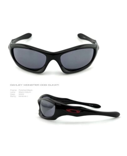 Oakley Monster Dog Polished Black w/ Shallow Blue Pol… - Gem Oakley Monster Dog Polished Black w/ Shallow Blue Pol… - Gem