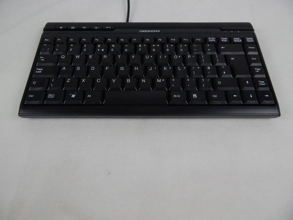 Medion 5139U Tastatur Keyboard QWERTY UK  USB schwarz NEU - Bild 4 von 4