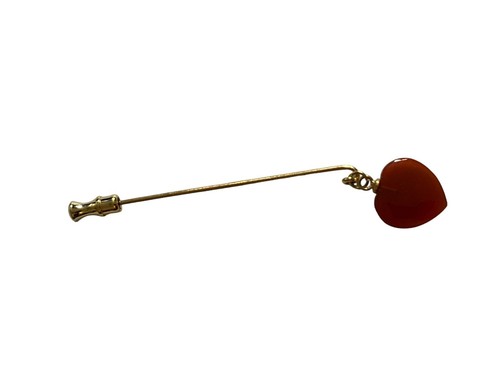 Set Of 3 Womens Asian Inspired Carnelian Earrings, Bracelet And Brooch Pin - Picture 3 of 11