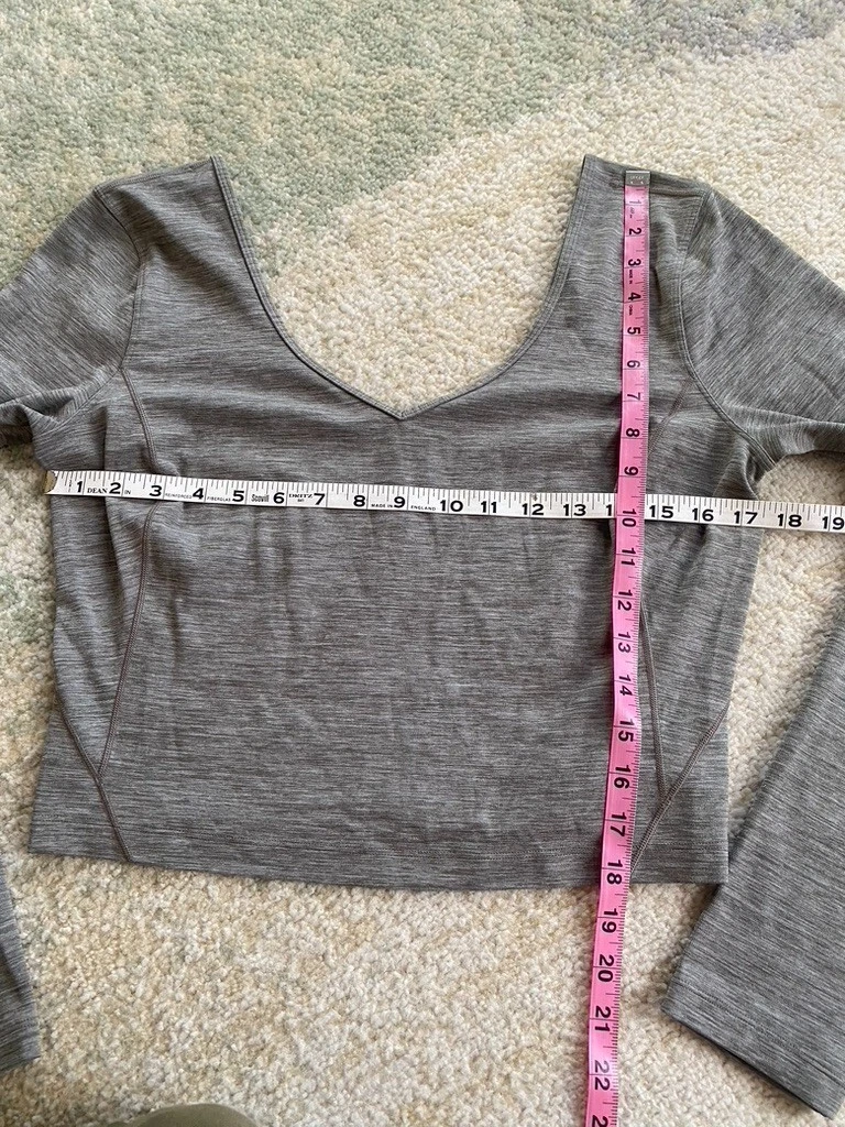 lululemon align long sleeve cropped training shirt