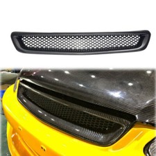 Real Carbon Fiber Front Bumper Hood Mesh Grille For 96-98 Ek Type R Real Carbon Fiber Front Bumper Hood Mesh Grille For 96-98 Ek Type R