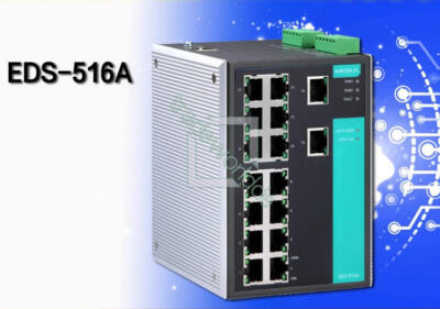 1PC New MOXA EDS-516A 16-port multi-mode managed industrial Ethernet switch
