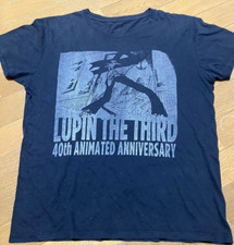Japanese anime Lupin III T-Shirt Daisuke Jigen size M 40th anniversary