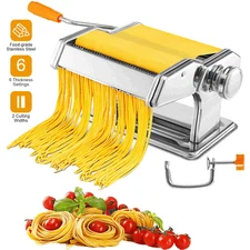 Pasta Maker Machine Roller Cutter Manual Noodle Makers for Spaghetti Fettuccine
