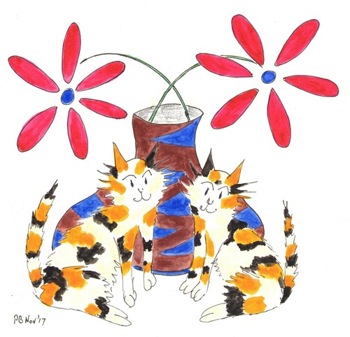 Original: Small artwork #cat #PeterBrighouseArtist - Picture 2 of 20