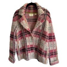 Maeve Anthropologie Aurelia Plaid Jacket, Wool & Alpaca, Size S