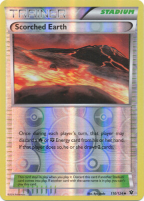 Scorched Earth - 110/124 - Uncommon - Reverse Holo x1 - Lightly Played - XY Fate