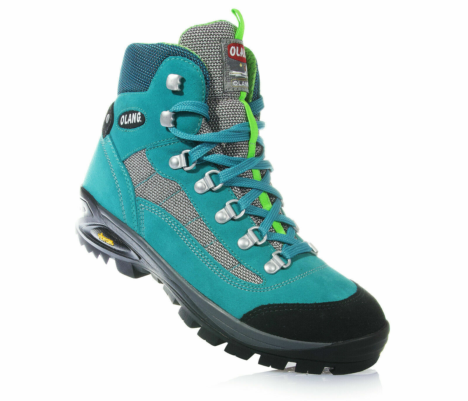 Zapato, botas para hombre, mujer, trekking, botas de montaña, OLANG verde agua