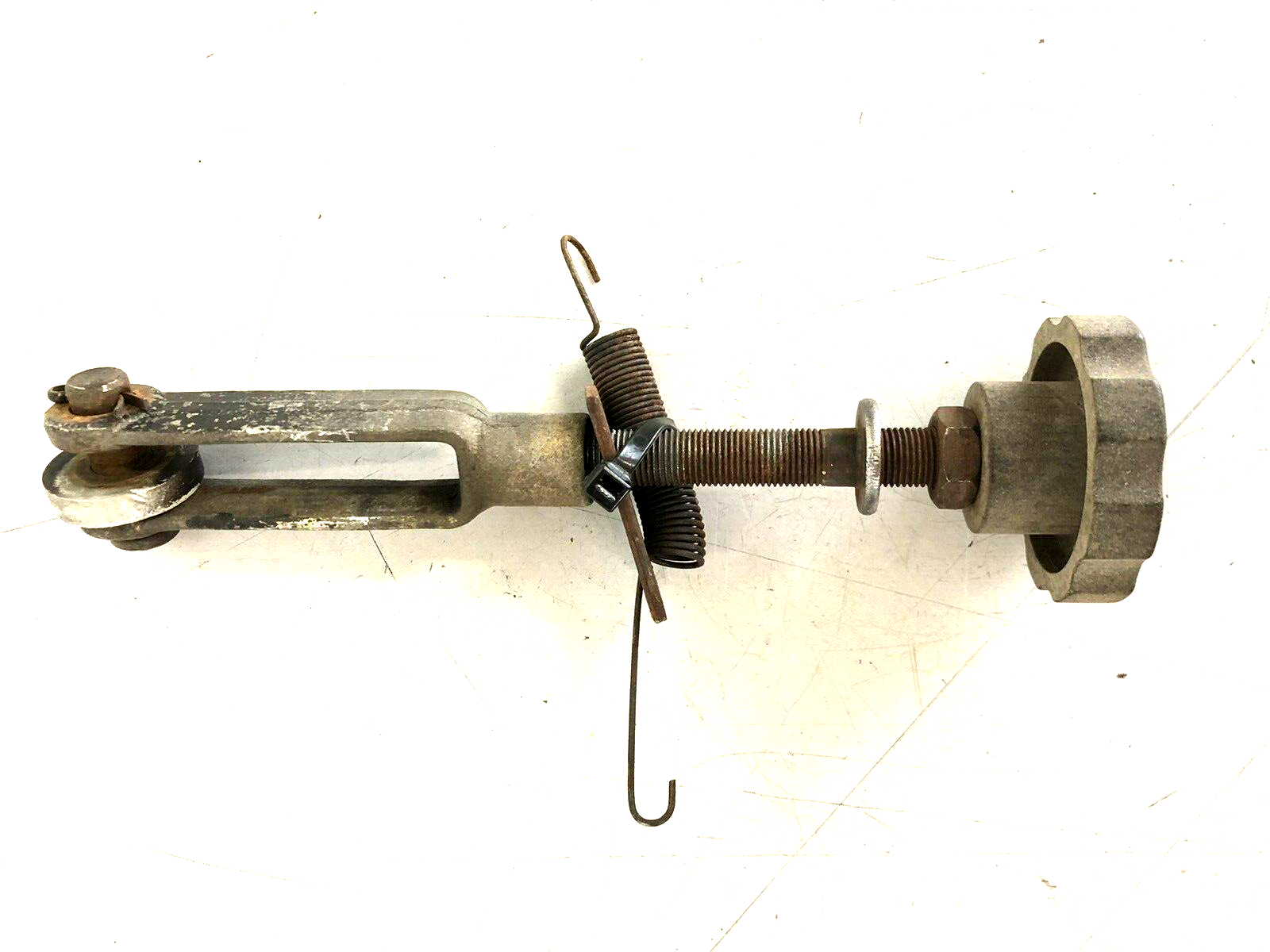 Deck Height Adjustment Knob Assembly from a John Deere 260 Riding Lawn