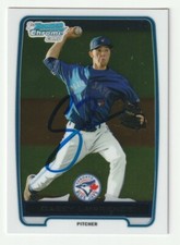 Casey Lawrence Signed 2012 Bowman Chrome Prospects Card #BCP54 Auto COA