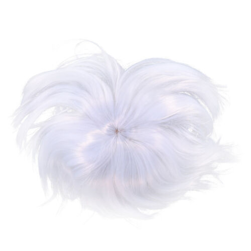  Kurze Weiße Perücke Hochtemperaturdraht Damen Hexenkostüm Haarschmuck - Bild 1 von 12