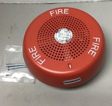 SIEMENS SLSPSCR-F Speaker-Strobe, Red, Fire, S54329-F42-A2, Ceiling Mount (f2)