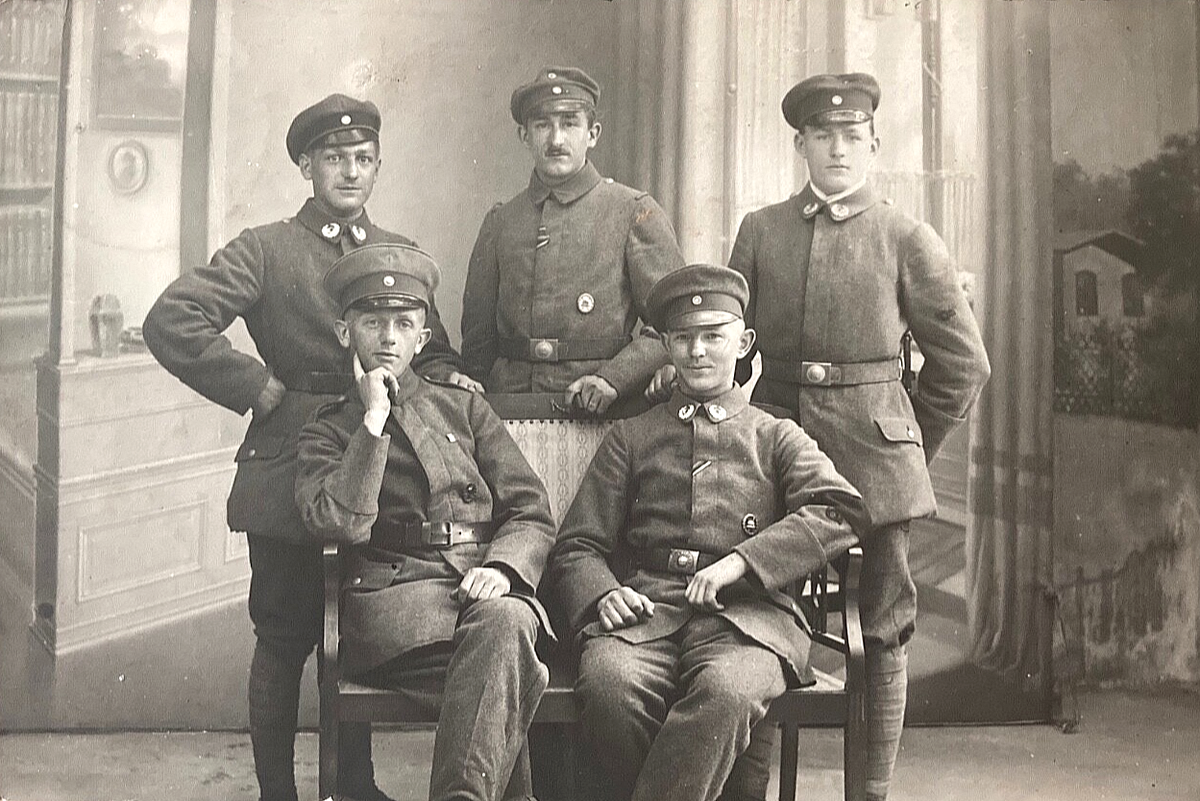 RARE! POST-WWI GERMAN FREIKORPS LÜTZOW TROOPS 1919 ID'd PHOTO